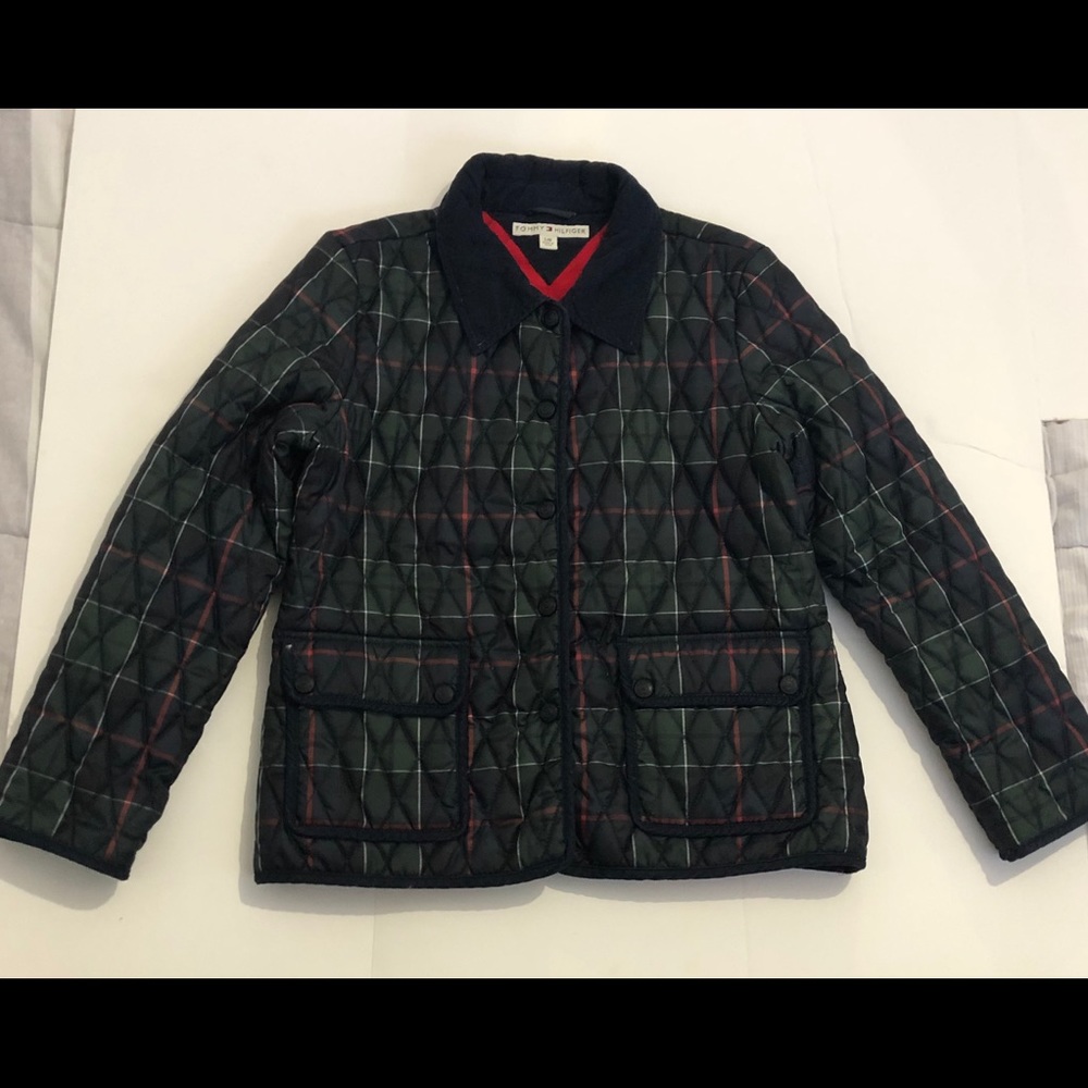 Tommy hilfiger Puffer Button-Up Jacket Sz Large